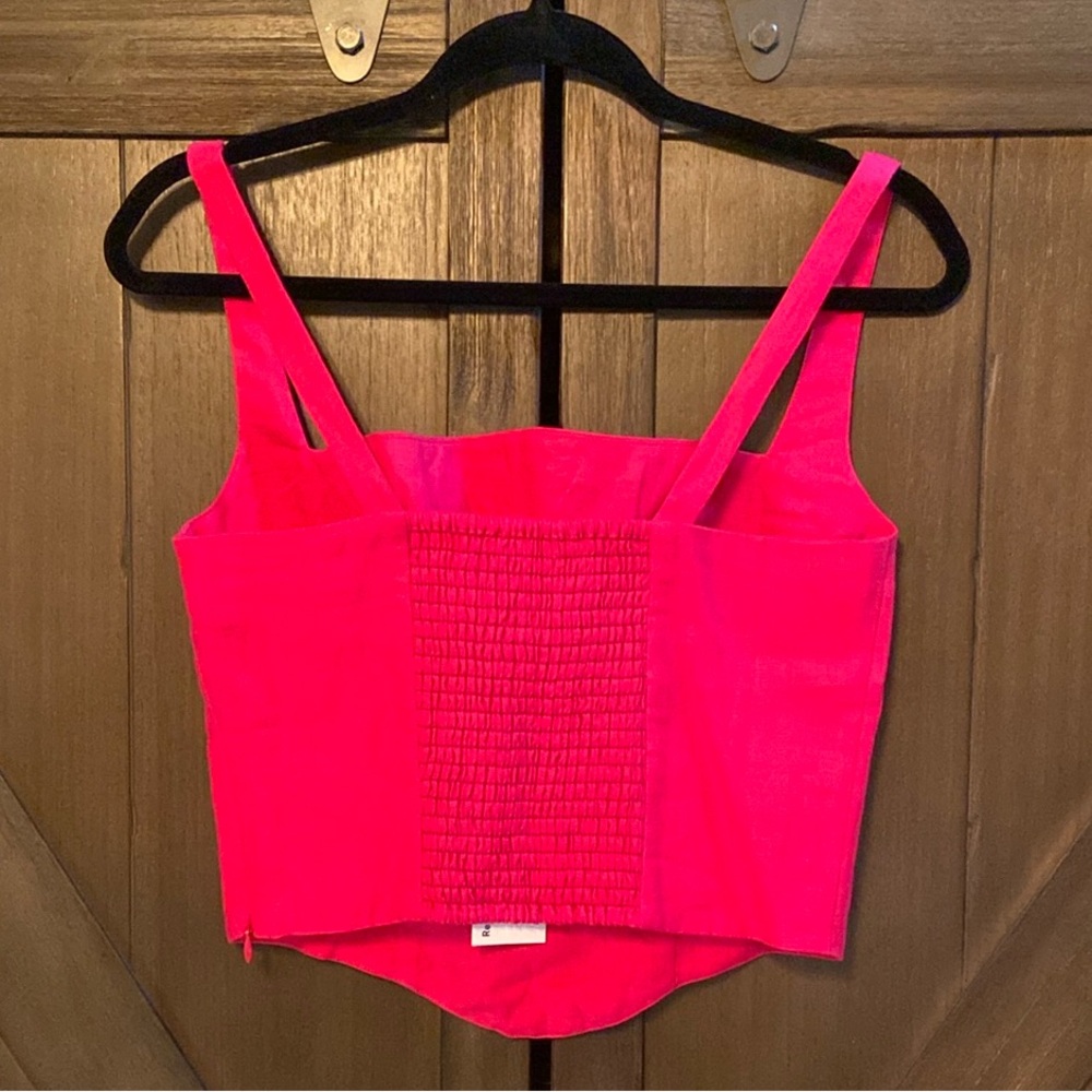 Reformation Vancouver Linen Corset Top - Picture 3 of 4